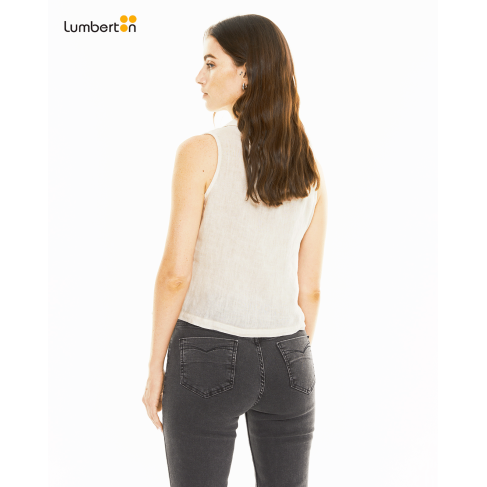 Chaleco Lino Cuello Solapa... 2