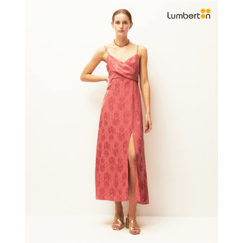 Vestido largo jaquard...