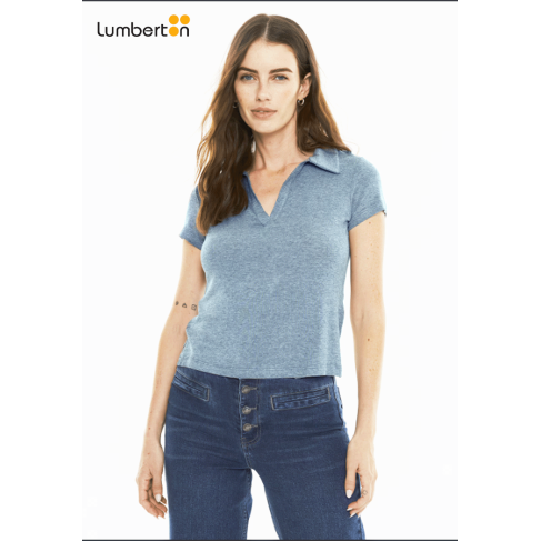 Camiseta Polo Azul...