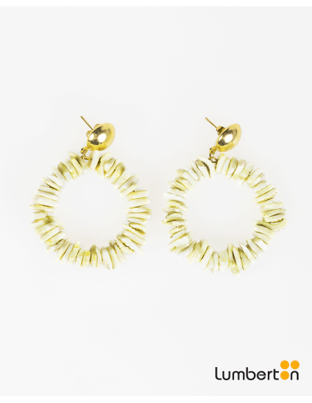 Pendientes Aro De Piedras Verde ClaroBI108 Systemaction
