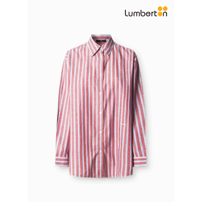 Camisa M/L Rayas Rojas Y BlancasBEGUR...