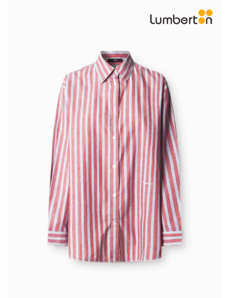 Camisa M/L Rayas Rojas Y BlancasBEGUR Pepe Jeans