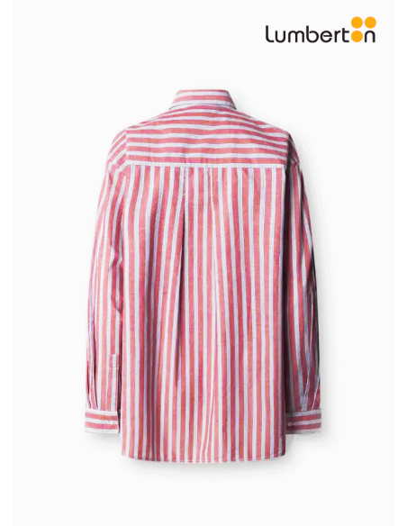 Camisa M/L Rayas Rojas Y BlancasBEGUR Pepe Jeans