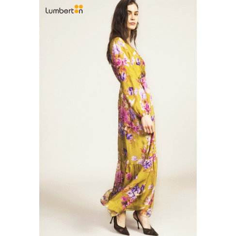 Vestido Gasa Estampado...