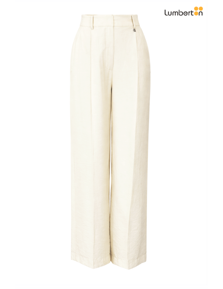 Traje Beige Solapas Fruncidas EncajeNAE Dixie