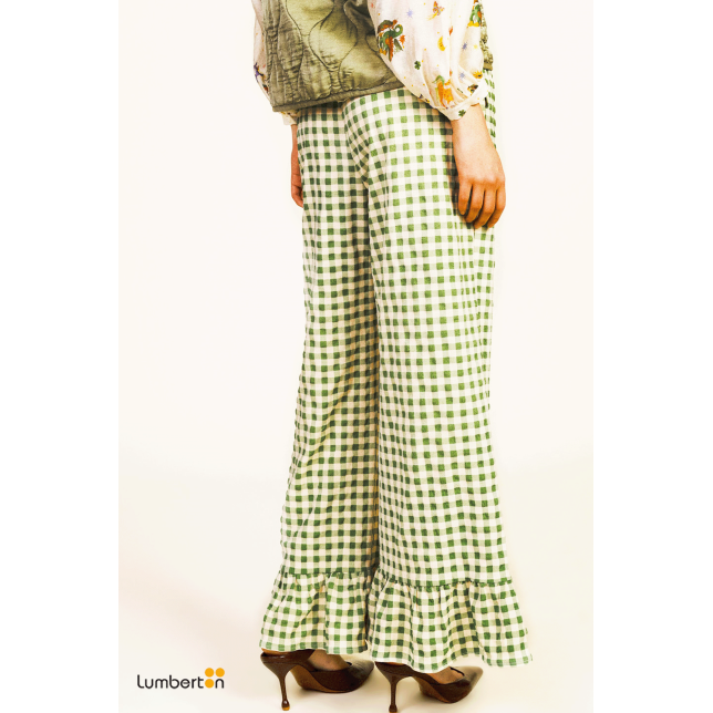 Pantalón Verde Cuadros Vichy...