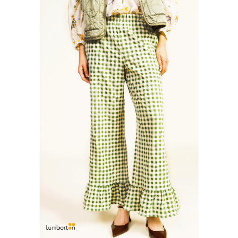 Pantalón Verde Cuadros...