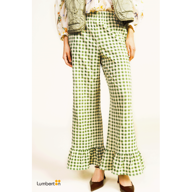 Pantalón Verde Cuadros Vichy...