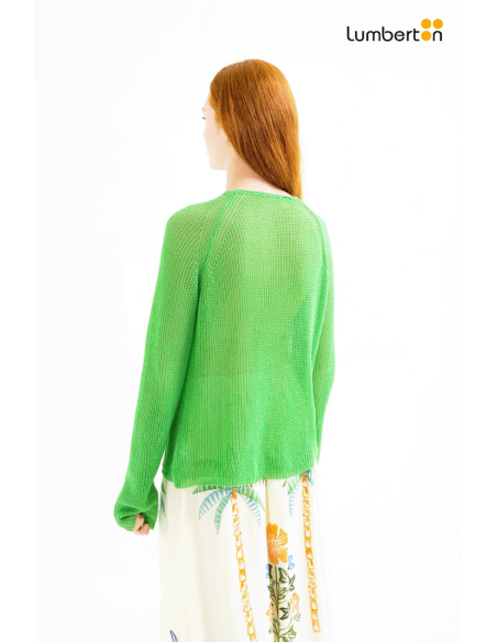 Jersey Punto Calado Verde10463 Compañía Fantástica