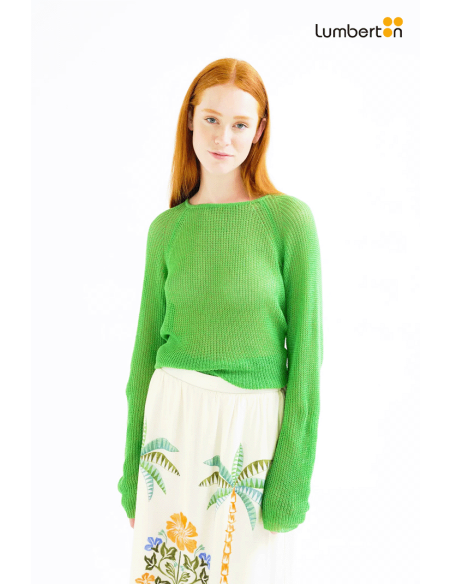 Jersey Punto Calado Verde10463 Compañía Fantástica