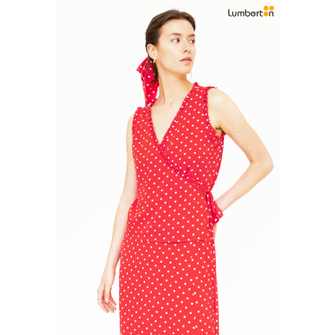 Top Rojo Con Estampado...
