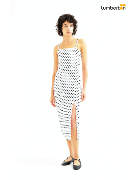 Vestido Midi Puntos Negros12109 Compañía Fantástica