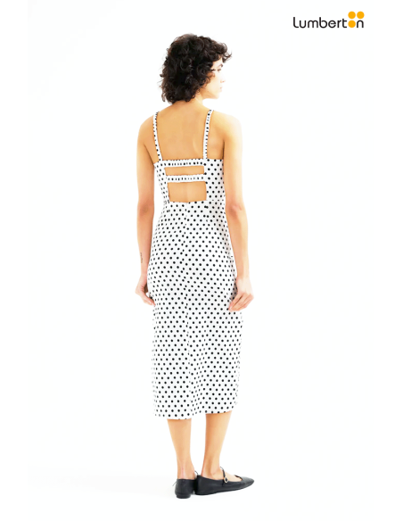 Vestido Midi Puntos Negros12109 Compañía Fantástica