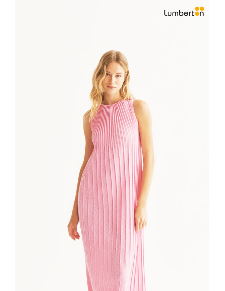 Vestido Largo Tablas Rosa10301 Compañía Fantástica