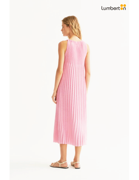 Vestido Largo Tablas Rosa10301 Compañía Fantástica