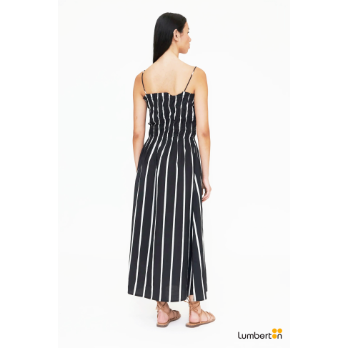 Vestido Midi Negro Rayas... 2
