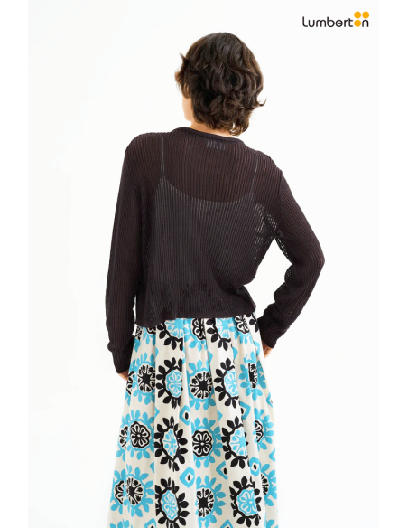 Chaqueta Negra Fina Transparente10461 Compañía Fantástica