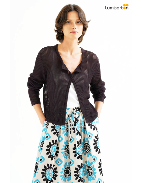 Chaqueta Negra Fina Transparente10461 Compañía Fantástica