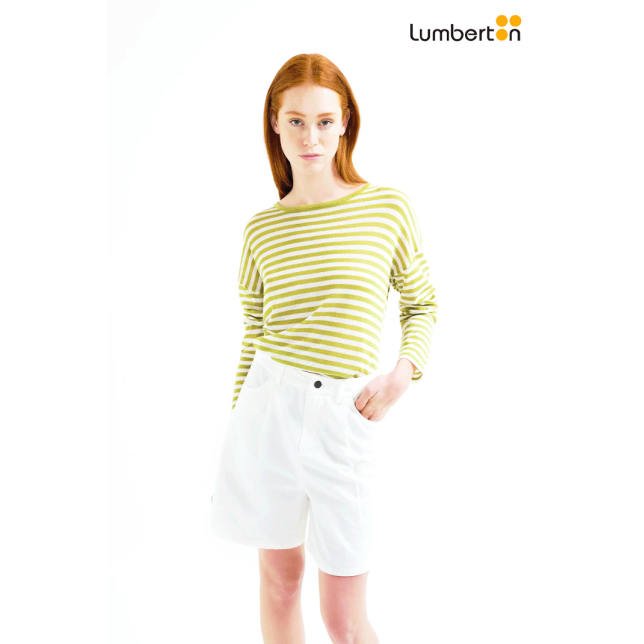 Jersey Rayas Blanco Y Verde10467...