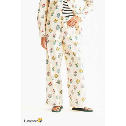 Pantalones Anchos Estampado...