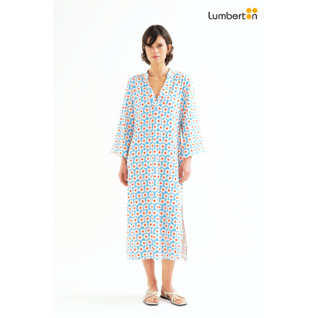Vestido Largo Estampado Flores11917...