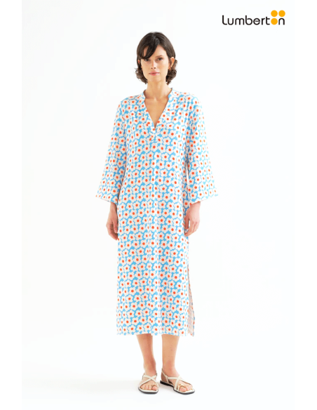 Vestido Largo Estampado Flores11917 Compañía Fantástica