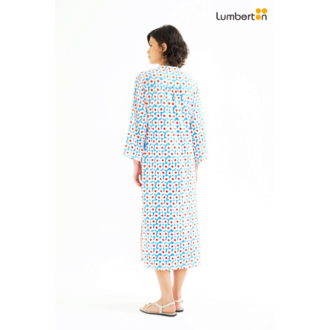 Vestido Largo Estampado Flores11917...