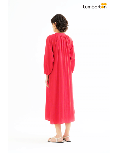 Vestido Largo Rojo Botones43905 Compañía Fantástica
