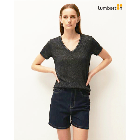 Camiseta Lino Foil Cuello...