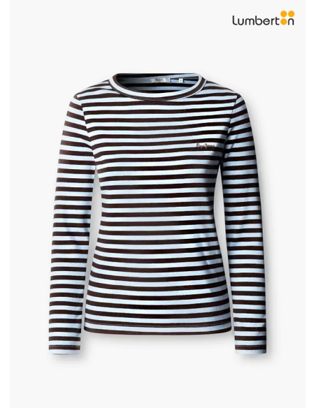 Camiseta Rayas Azules Y MarronesBANIT Pepe Jeans
