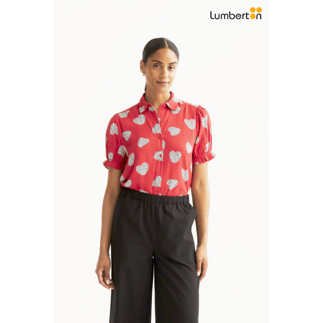 Camisa Estampada Roja41016 Compañía...