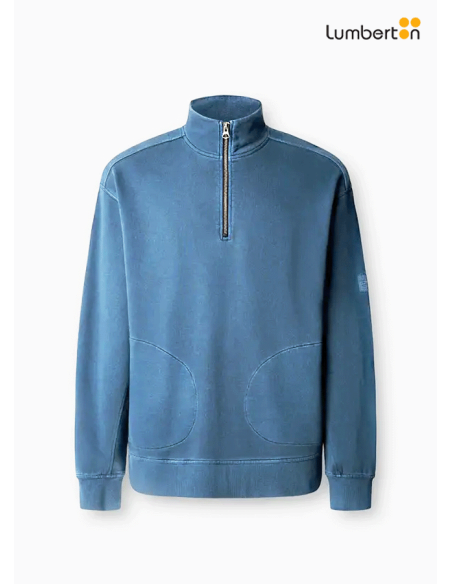Jersey Azul Cuello CremalleraJACQUES Pepe Jeans