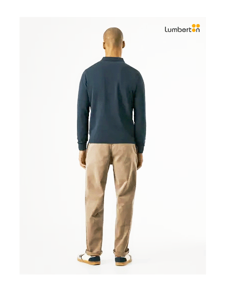 Polo Manga Larga Azul DesgastadoOLIBRU Pepe Jeans