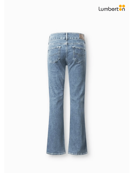 Tejano Azul Bajo Cintura 2 Botones CampanaFLARDE Pepe Jeans