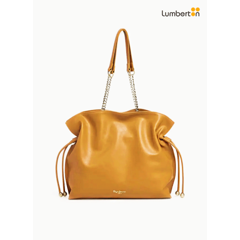 Bolso Grande Camel Piel...