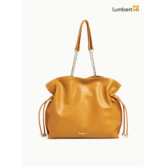 Bolso Grande Camel Piel Asas...