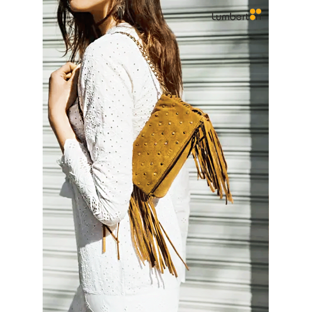 Bolso Pequeño Brillantes Serraje...