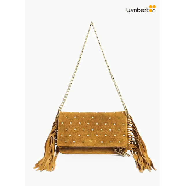Bolso Pequeño Brillantes Serraje...