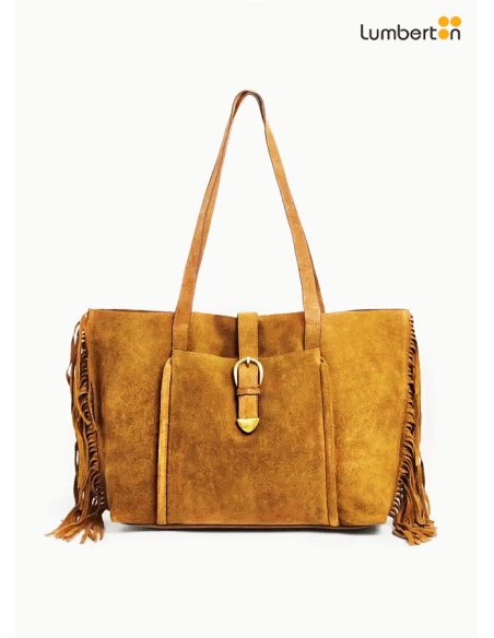Bolso Serraje Camel Flecos A Los LadosWEFTA Pepe Jeans