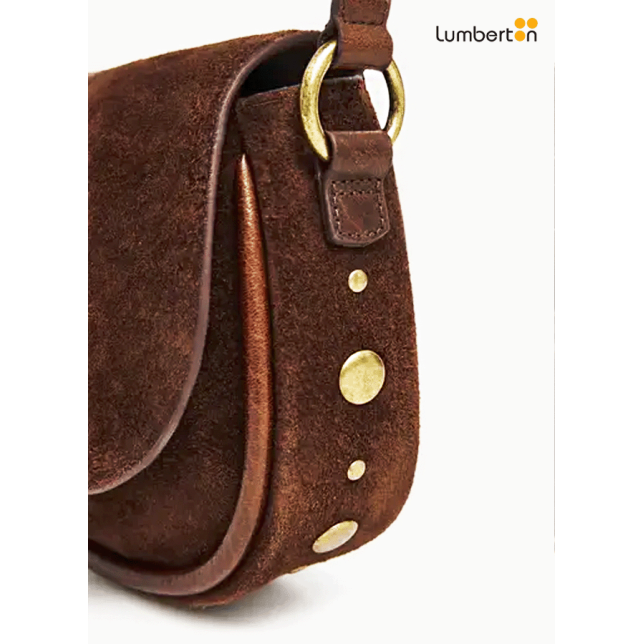 Bolso Pequeño Serraje Tachuelas...