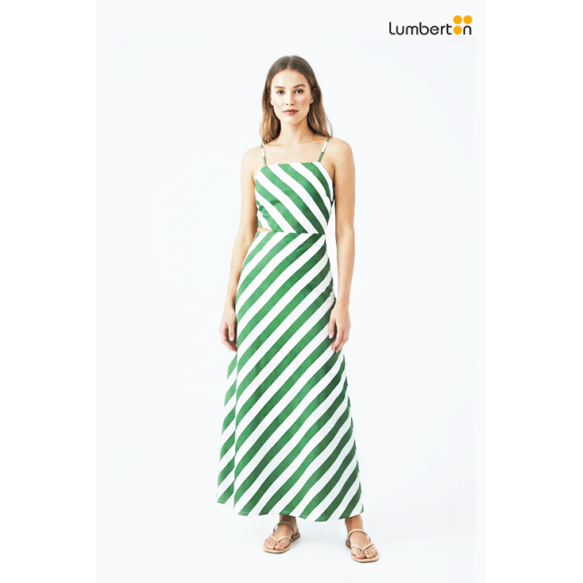 Vestido Largo Tirantes Rayas...