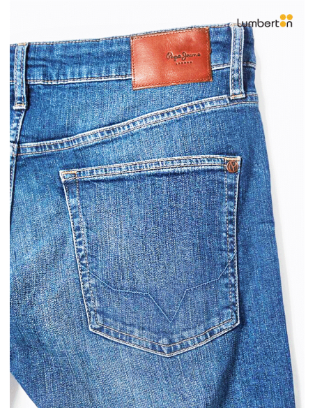 Tejano Taper Azul Pierna Estrecha Aguas ArribaSTAN Pepe Jeans
