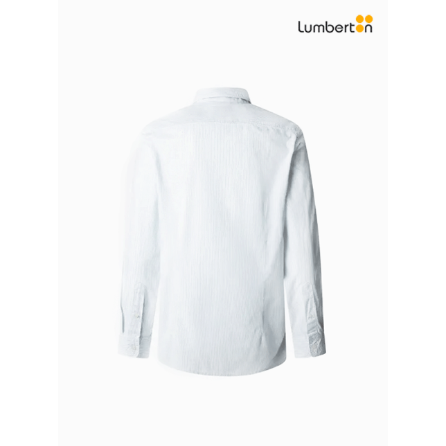 Camisa Blanca M/L Logo Bordado En...