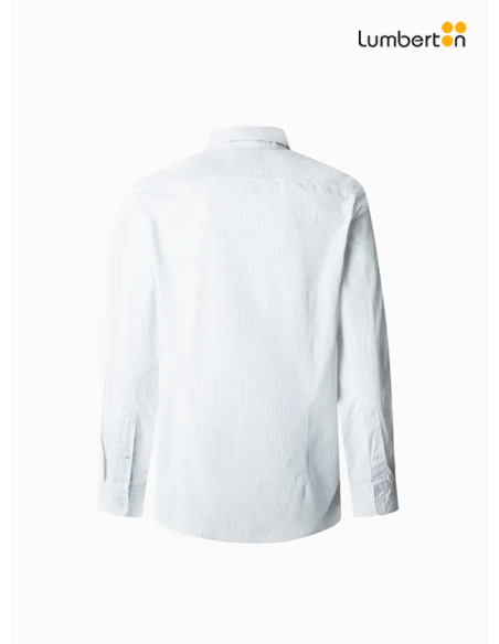 Camisa Blanca M/L Logo Bordado En BolsilloOXFB Pepe Jeans