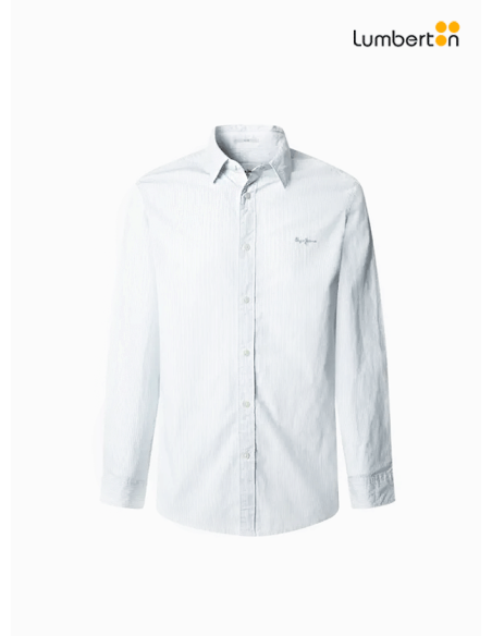 Camisa Blanca M/L Logo Bordado En BolsilloOXFB Pepe Jeans