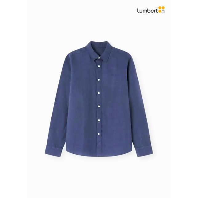 Camisa Azul Marino M/L Logo Pepe...