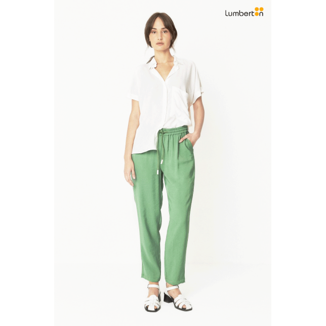 Pantalon Verde Gomas CinturaSTR00532V...
