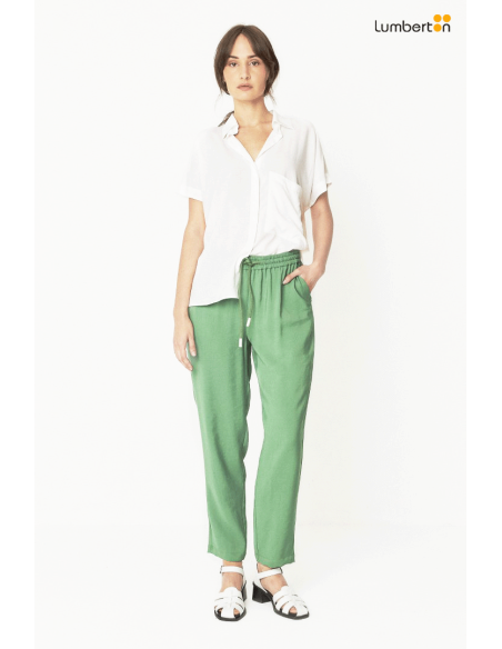 Pantalon Verde Gomas CinturaSTR00532V SKFK