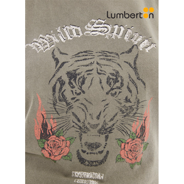 Camiseta estampada Tiger verdeCTO99