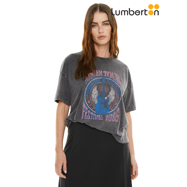 Camiseta Vintage Estampada Gristct899